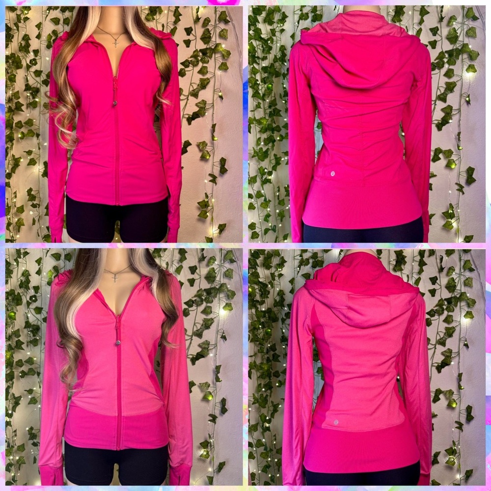 🌸RARE🌸 Reversible Vibrant Paris Sonic Pink Lululemon Define Jacket with Hoodie!